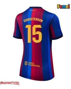 Barcelona Andreas Christensen #15 Tricou Fotbal Replică 2026-27 Femei Acasa